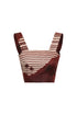 Marimba Linen Top / Red Tropical Landscape